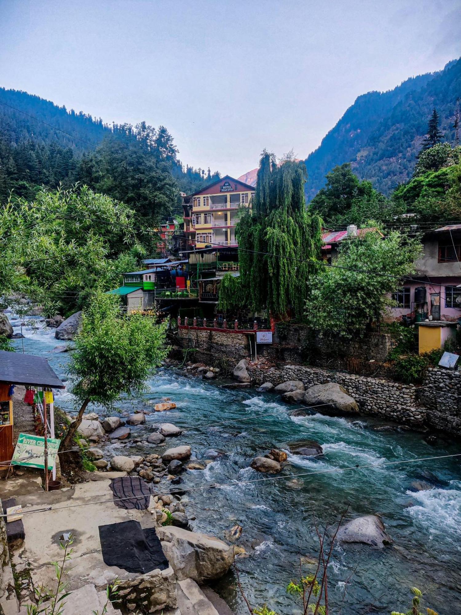 Hostel 360 Degree, Riverside Stay, Old Manali Exterior foto